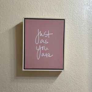 Pink Motivational Saying Painting